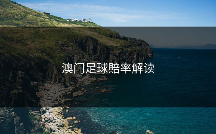 澳门足球賠率解读